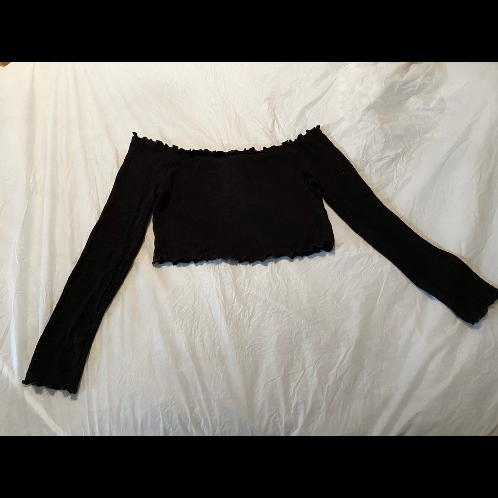 Off the shoulder crop top